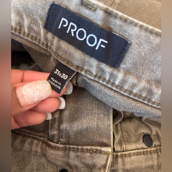 Proof Men’s Rover Pants Huckberry Slim Fit Canvas Size 31x30 SKU2 - Picture 9 of 11
